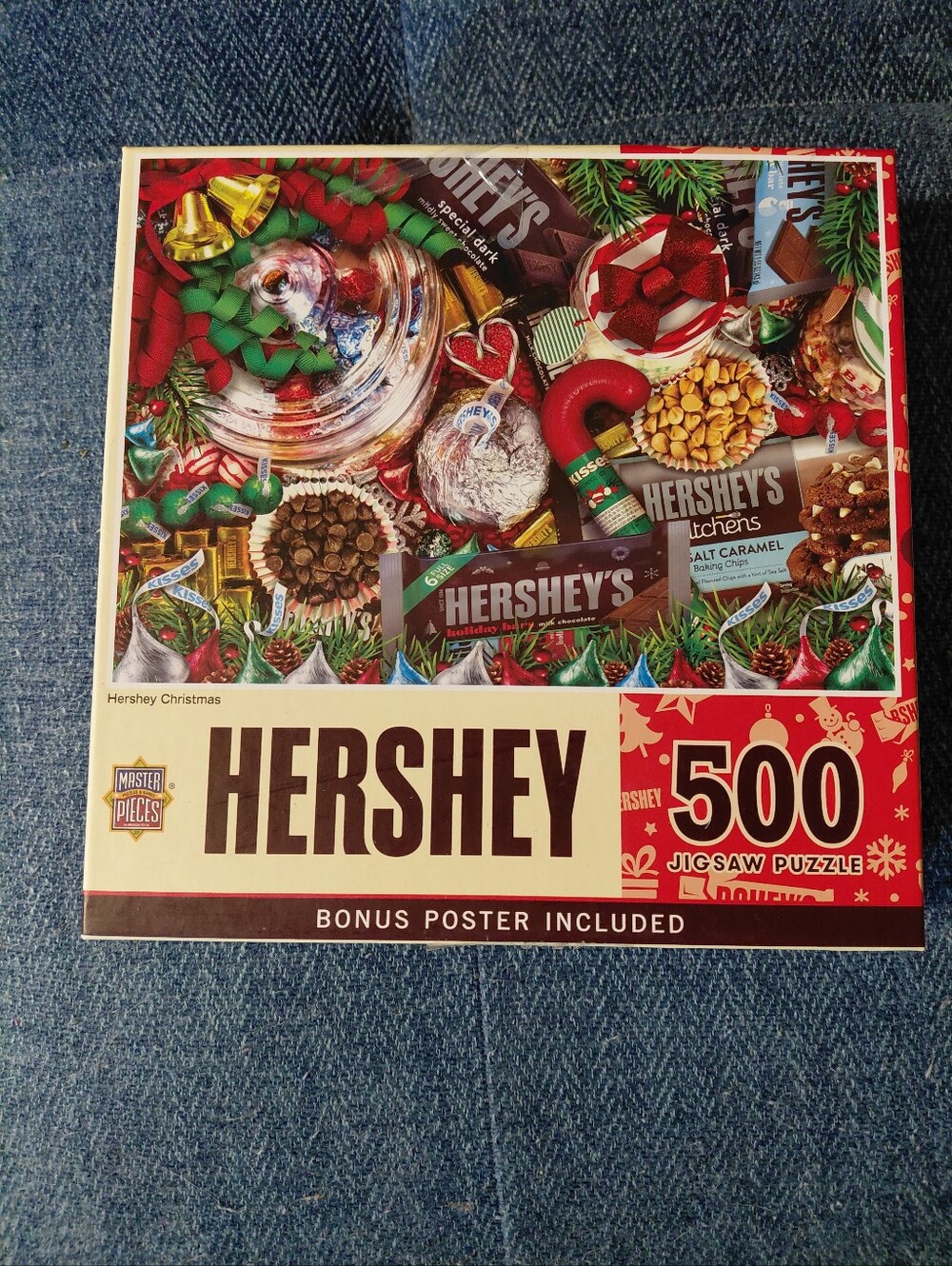 HERSHEY'S 500-Piece Holiday Jigsaw Puzzle - Festive Candy Artwork